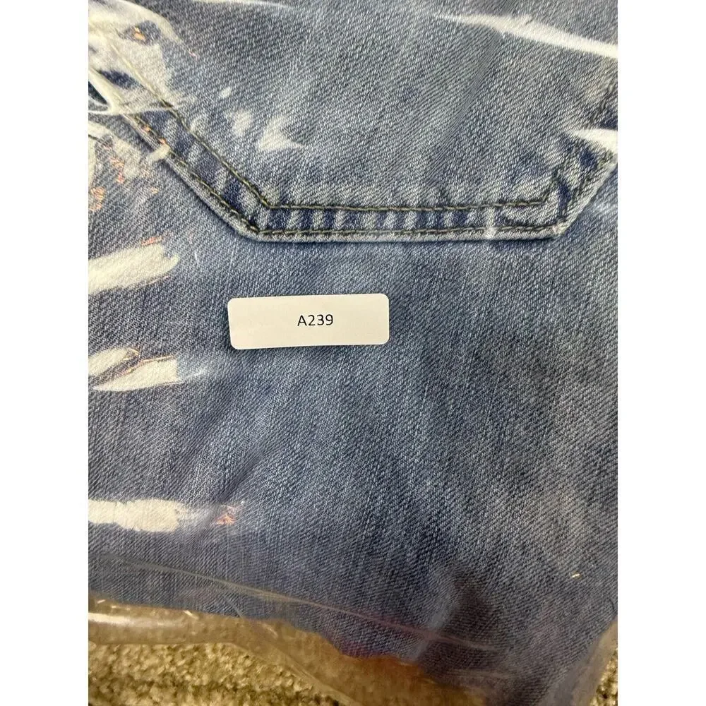 Levi's 559 Jeans Mens 36x30 Distressed Light Wash Denim Straight Leg 2016 A239